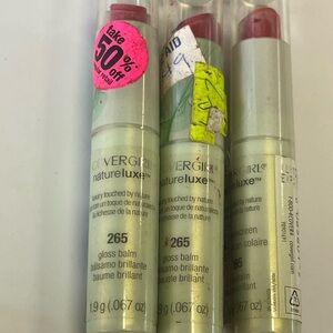 3 COVERGIRL NatureLuxe Gloss Lip Balm 265 SANDSTONE SPF15 unsealed NWOB Flaw